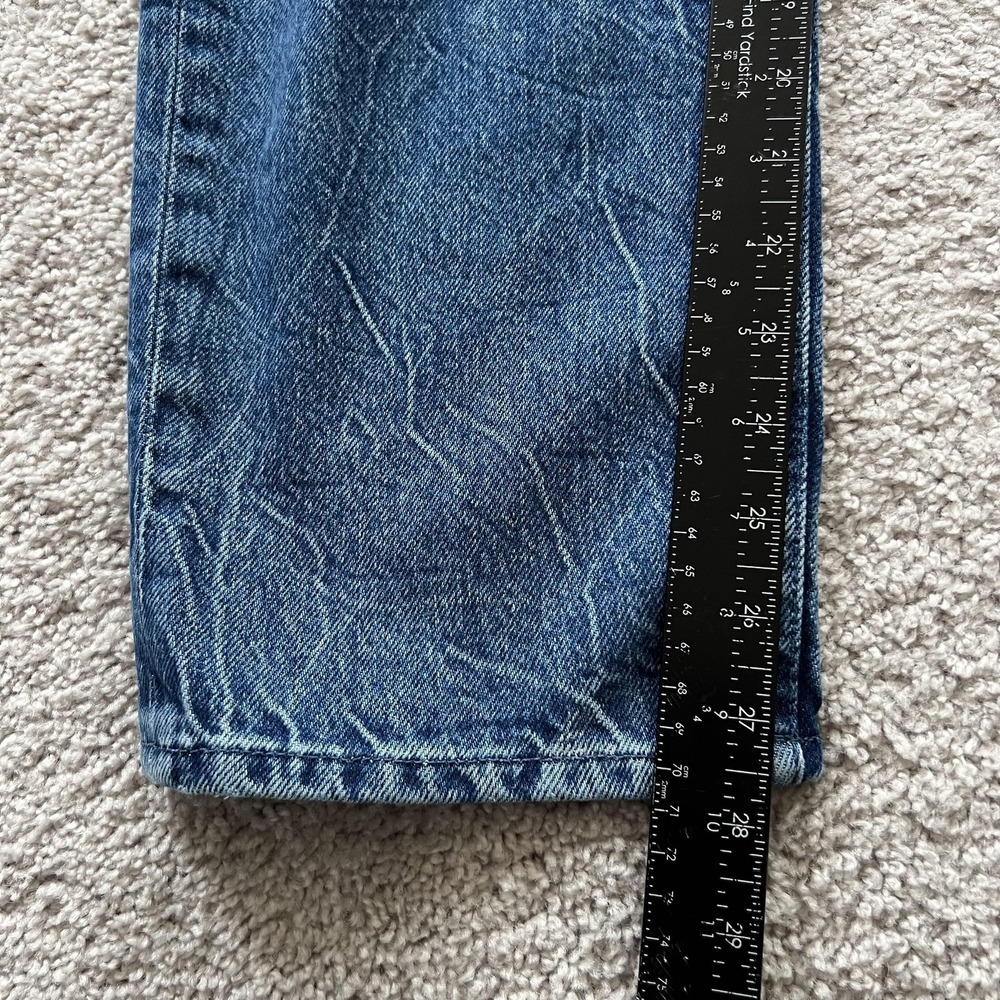 Mother HW‎ Double Stack Ankle Snap Crackle Pop Jeans Womens 27 Blue High Rise - Picture 13 of 15